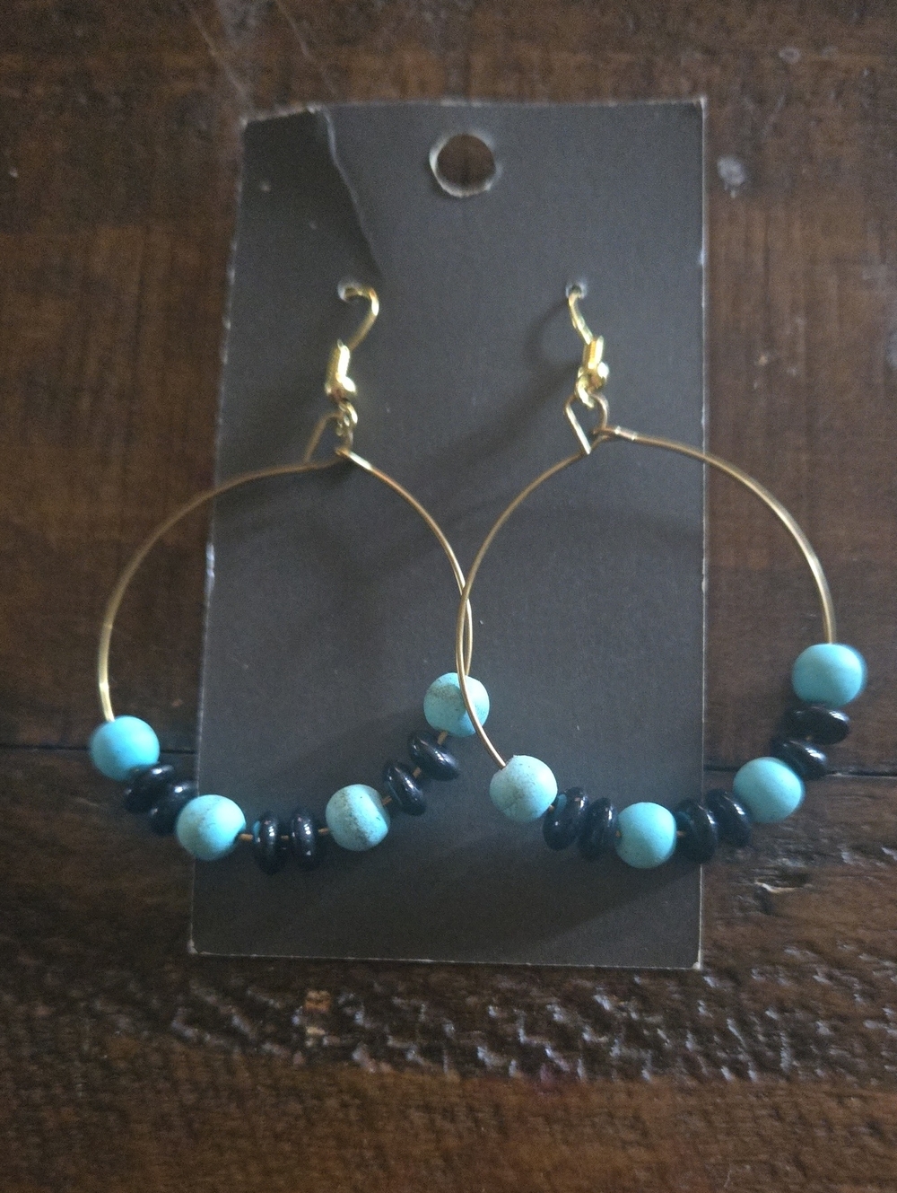 Beaded Hoop Earrings